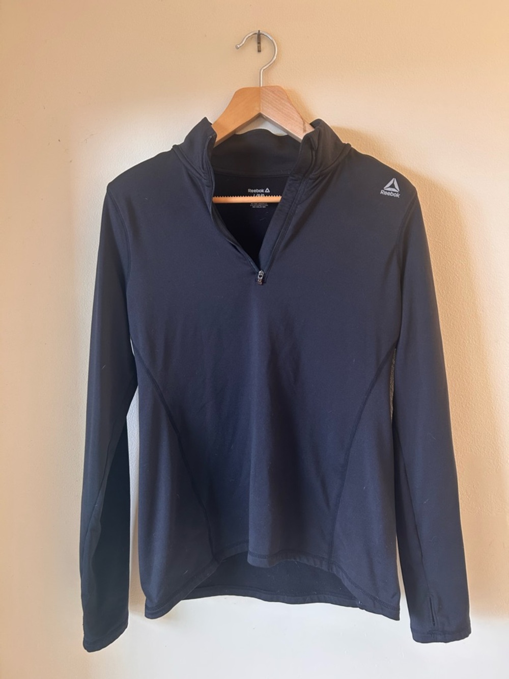 Reebok Black Women's Long-Sleeve Half-Zip Pullover